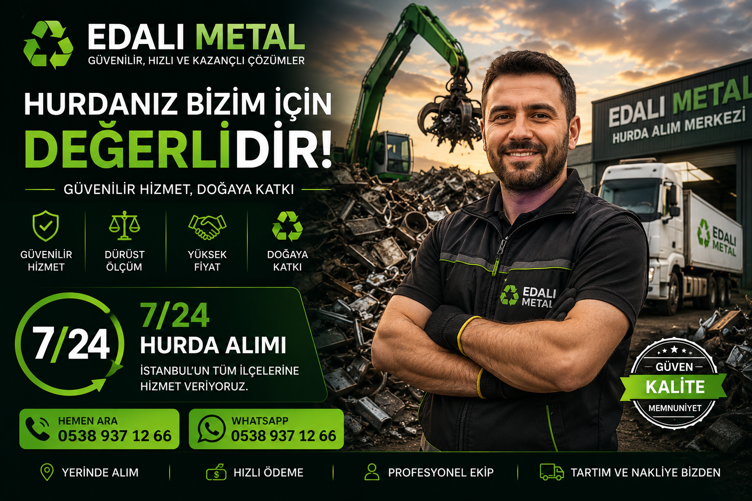 Fatih hurdacı Edalı Metal hurda alımı