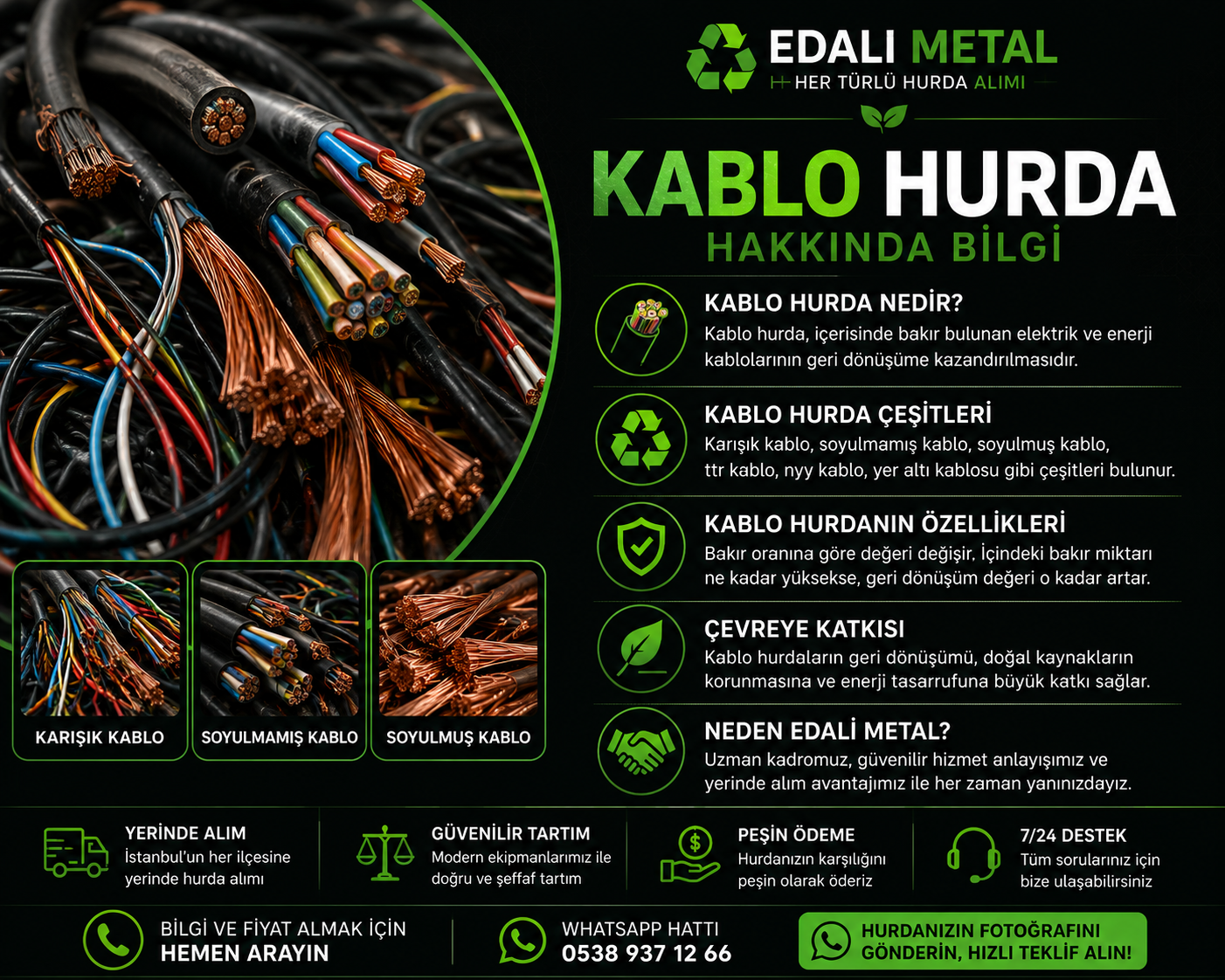 Fatih kablo hurda alımı